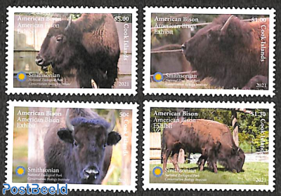 Smithsonian Zoo, Bison, 4v