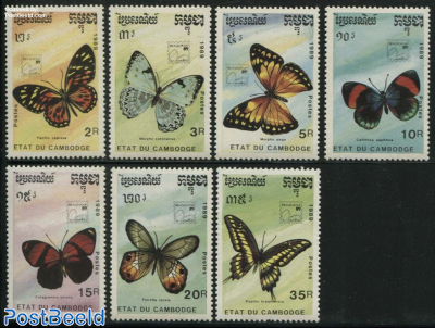 Brasiliana, butterflies 7v