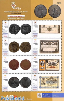 Coins & banknotes 8v m/s