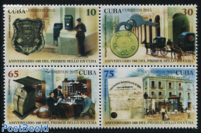 160 Years Stamps on Cuba 4v [+]