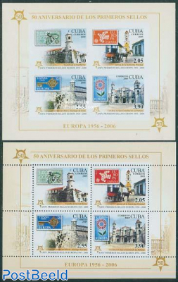 50 Years Europa stamps 2 s/s (perf & imperf.)