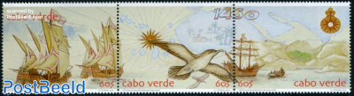 Cape Verde, 550 Years discovery 3v [::]