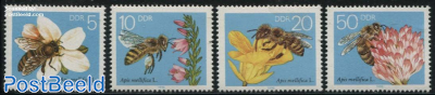 Bees and flowers 4v