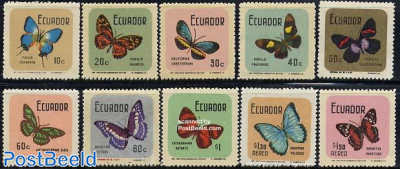 Definitives, butterflies 10v