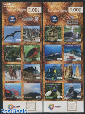 Galapagos Islands 2 booklets s-a