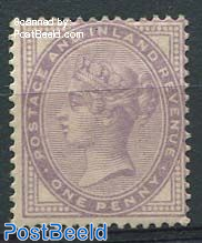 1p (14 pearls), Queen Victoria 1v