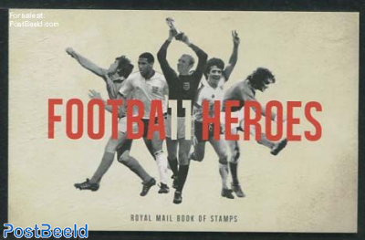 Football heroes prestige booklet (contains stamps, not issued otherwise)