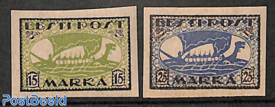 Definitives 2v imperforated