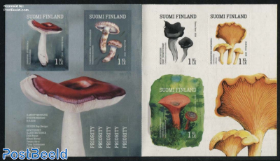 Edible Mushrooms 5v s-a in booklet