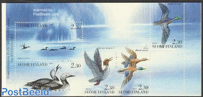 Water birds 5v in booklet