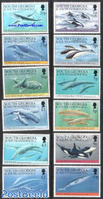 Definitives, sea mammals 12v