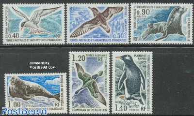 Definitives, animals 6v