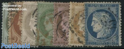 Definitives, Ceres, small numbers on 10,15,25c, 7v