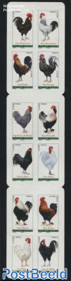 Roosters of France 12v s-a in booklet