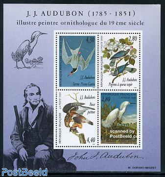 Birds, J.J. Audubon s/s