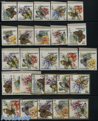 Butterflies 27v, imperforated