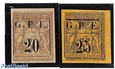 Definitives, overprints 2v