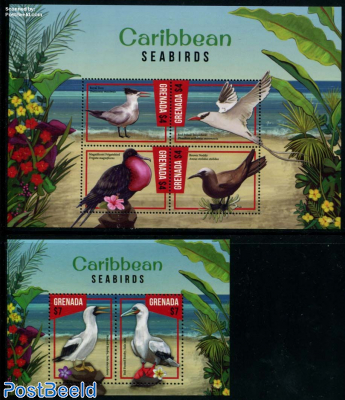 Caribbean Seabirds 2 s/s
