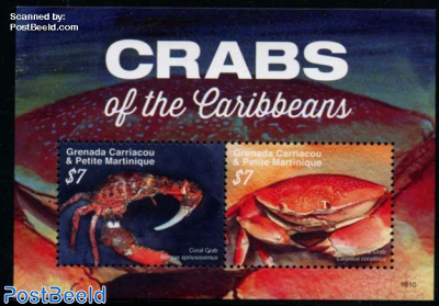 Crabs of the Caribbeans s/s