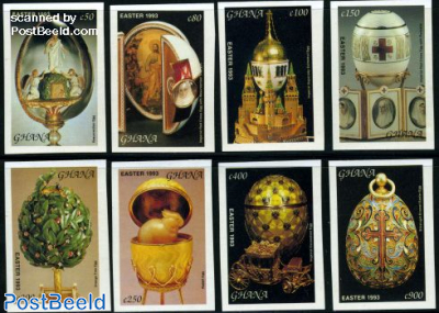 Faberge eggs 8v imperforated