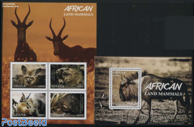 African Land Mammals 2 s/s