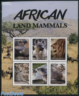 African Land Mammals 6v m/s