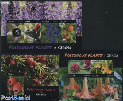 Poisonois Plants of Ghana 3 s/s