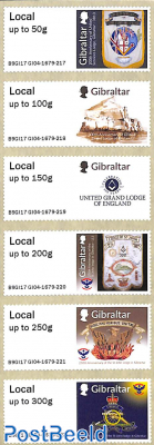 300 Years United Grand Lodge of England 6v s-a