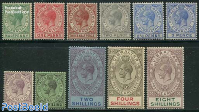 Definitives, George V 11v