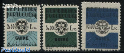 Welfare stamps for fiscal use 3v