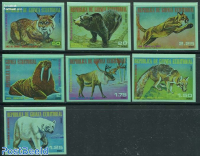 North American animals 7v imperforated