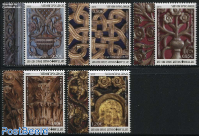 Mount Athos, Woodcarvings 6v+tabs