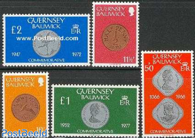 Definitives, coins 5v