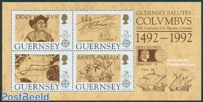 World columbian stamp expo overprint s/s