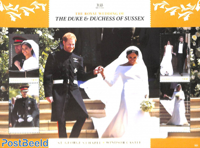 Prince Harry and Meghan Markle wedding 4v m/s