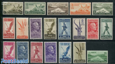 East Africa, Definitives 20v