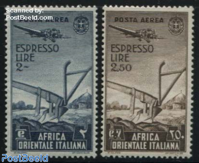 East Africa, Express mail 2v