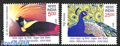 Birds 2v, joint issue Papua New Guinea