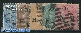 On H.S.M. Overprints 5v