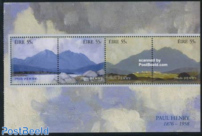 Paul Henry painting booklet pane