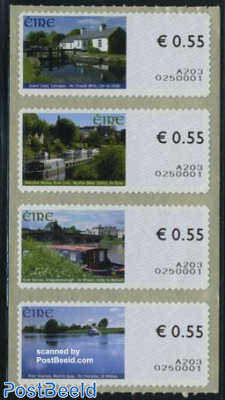 Irish waters 4v, automat stamps