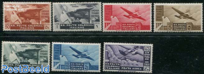 50 Years Eritrea as colony 7v, Airmail