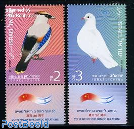 Pigeons 2v, joint issue China