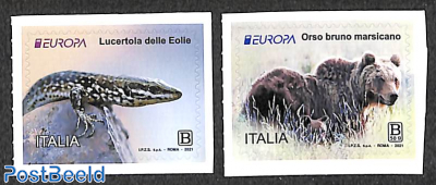 Europa, endangered animals 2v s-a