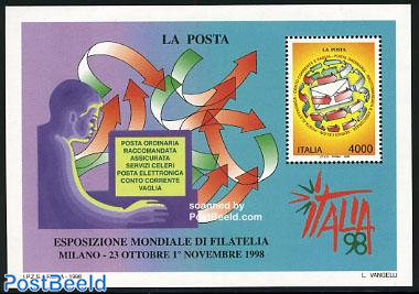 Italia 98, postal day s/s