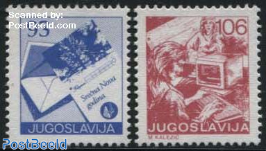 Definitives, postal service 2v