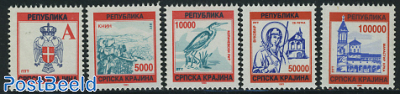 Krajina, Definitives 5v