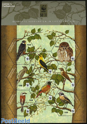 WWF, Endangered birds 8v m/s