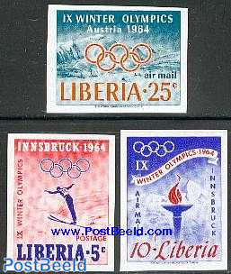 Olympic Winter Games 3v imperforated