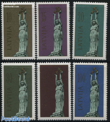 Liberty statue Riga 6v